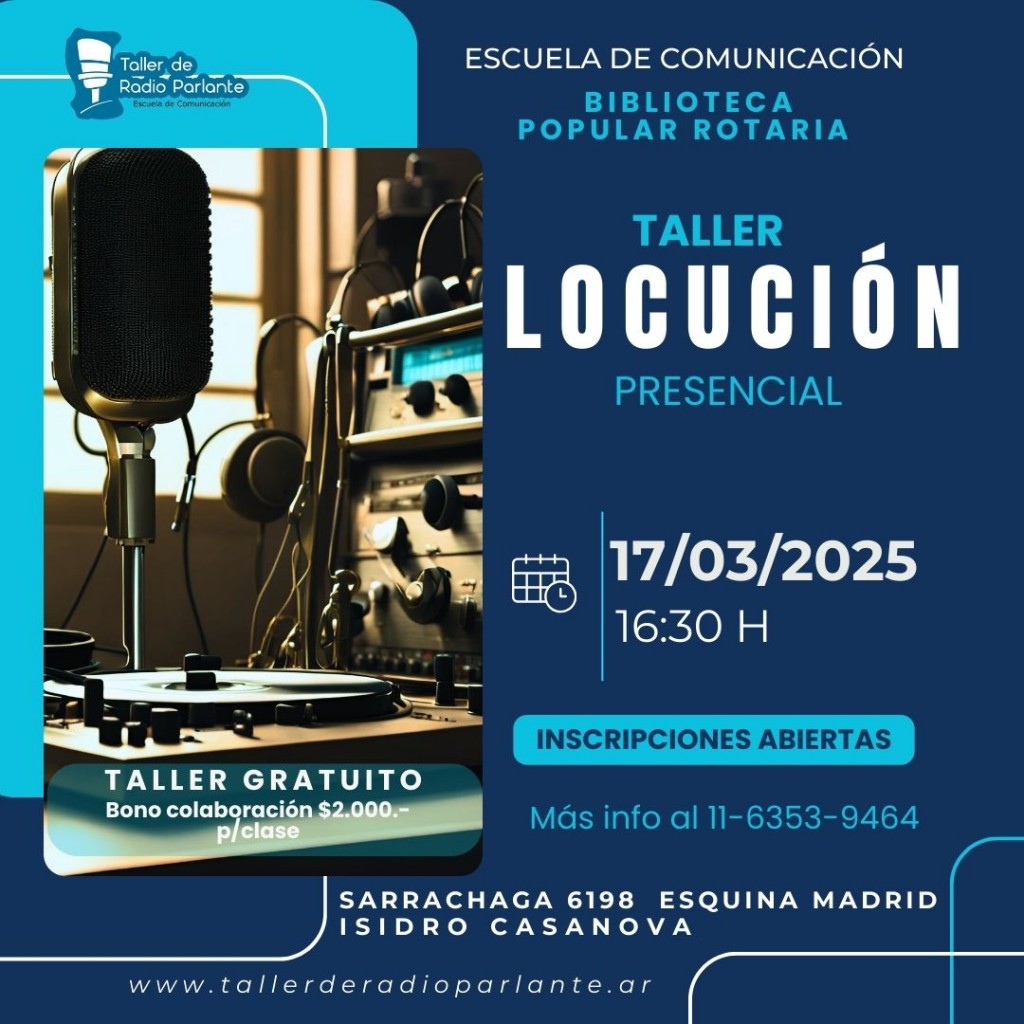 Taller de Locución Presencial