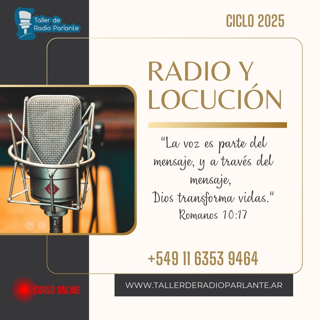 Curso de locución para comunicadores cristianos